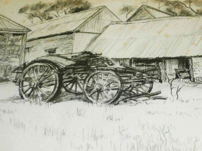 dray-sketch historical-homestead-goomalling, goomalling-history-records